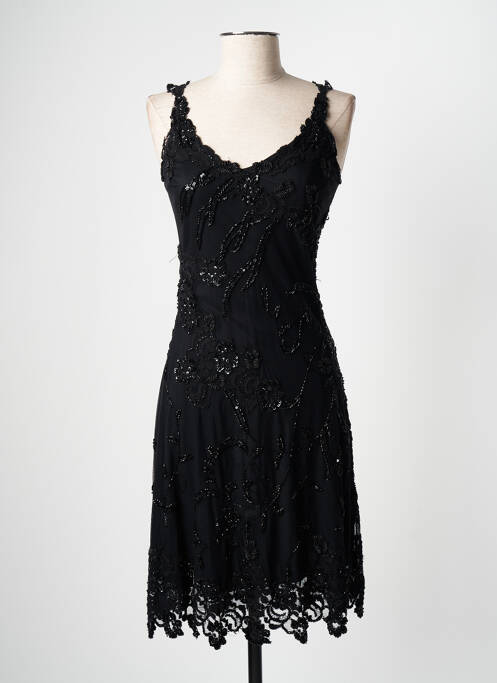 Rochie midi fără mâneci fără mâneci negru DONA CARLOTA femme