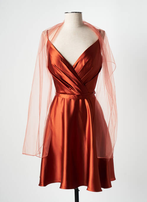 Rochie midi portocaliu FRANCE MODE femeie