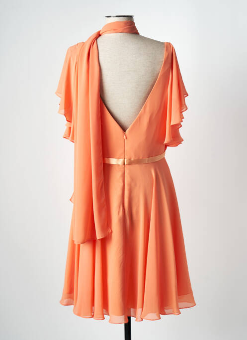 Rochie midi portocaliu FASHION NEW YORK femeie