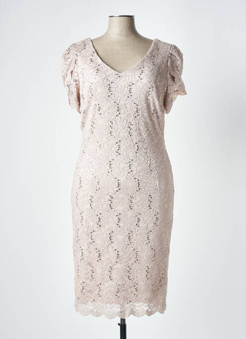 Rochie midi bej FRANK LYMAN femeie