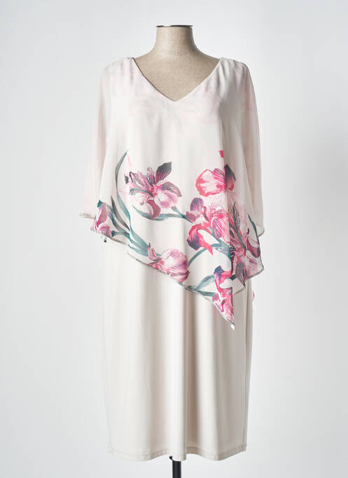 Rochie midi bej FRANK LYMAN femeie