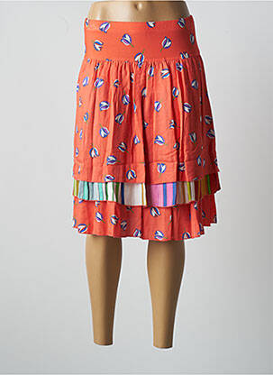 Fustă midi croială evazată portocaliu PAUL BRIAL femme