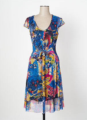 Rochie midi albastru MALOKA femeie