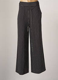 Pantalon drept țesătură poplin mărime normală negru PAUL BRIAL femme