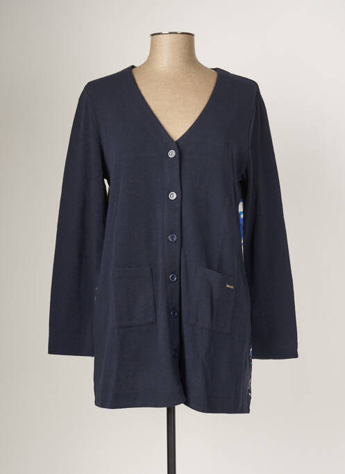 Vestă cu mâneci lungi albastru MALOKA femeie