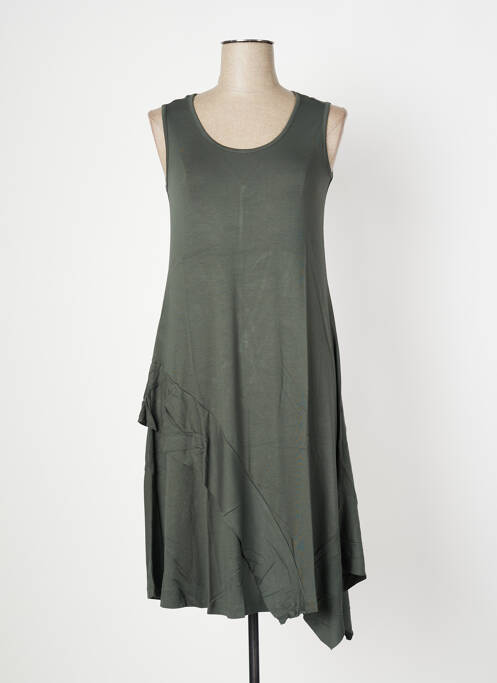 Rochie midi verde MALOKA femeie