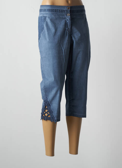 Pantalon trei sferturi albastru MALOKA femeie