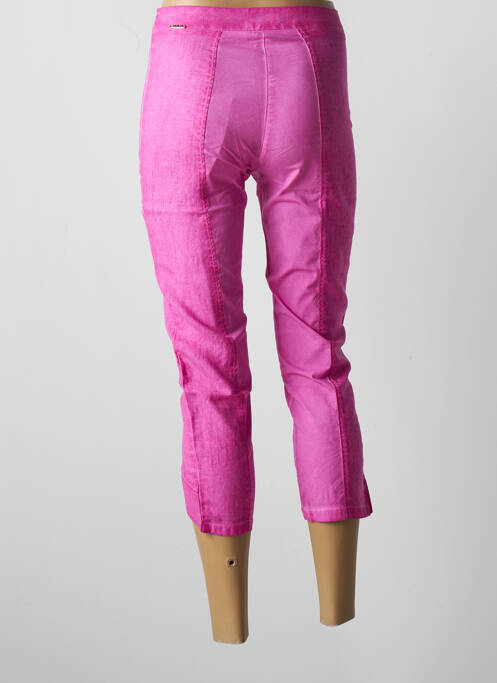 Pantalon trei sferturi roz MALOKA femeie