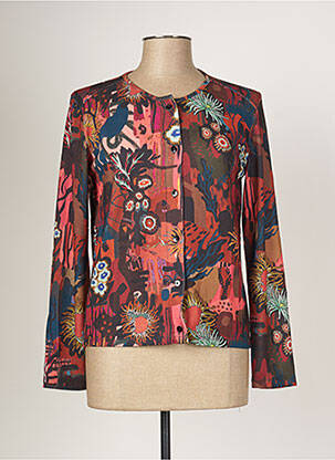 Vestă cu mâneci lungi maro MALOKA femeie