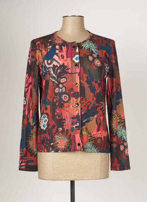 Vestă cu mâneci lungi maro MALOKA femeie