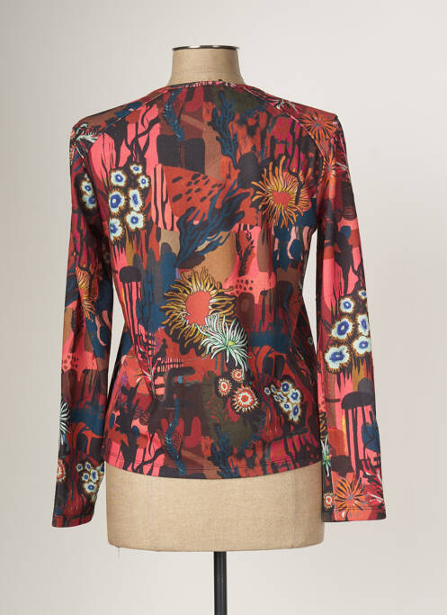 Vestă cu mâneci lungi maro MALOKA femeie