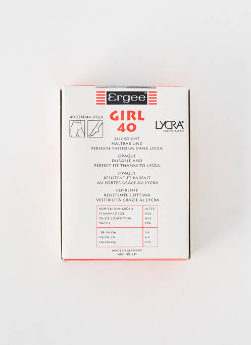 Colanți negru ERGEE fată