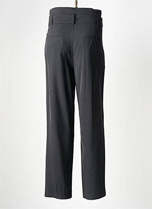 Pantalon drept talie cu cleme talie înaltă gri BA&SH femeie