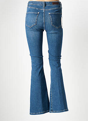 Blugi cu croială evazată elasticitate talie înaltă albastru DENIM STUDIO femeie