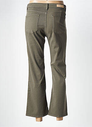 Pantalon 7/8 talie înaltă talie înaltă verde DENIM STUDIO femeie