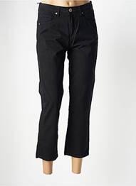 Pantalon 7/8 talie înaltă talie înaltă negru DENIM STUDIO femme