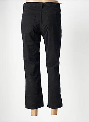 Pantalon 7/8 talie înaltă talie înaltă negru DENIM STUDIO femeie