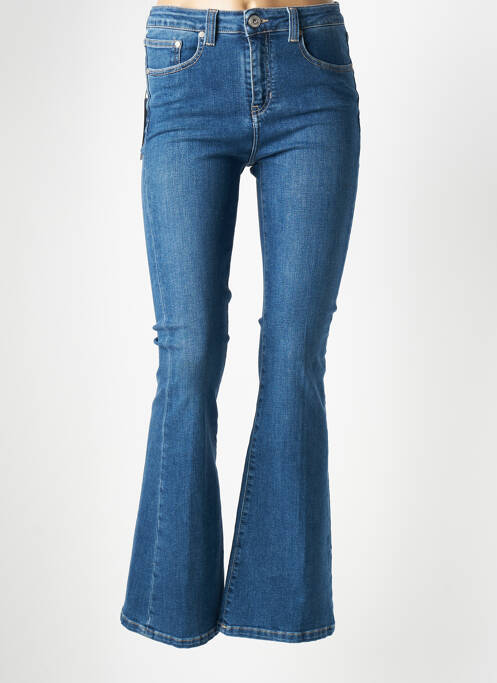 Blugi cu croială evazată albastru DENIM STUDIO femeie