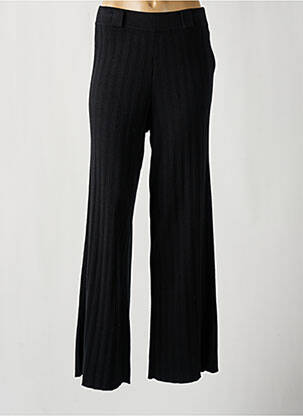 Pantalon larg talie înaltă talie înaltă negru BA&SH femeie