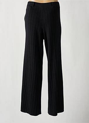 Pantalon larg talie înaltă talie înaltă negru BA&SH femeie
