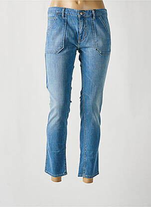 Blugi cu croială slim albastru ACQUAVERDE femeie