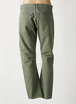 Pantalon drept țesătură poplin talie înaltă verde ACQUAVERDE femeie