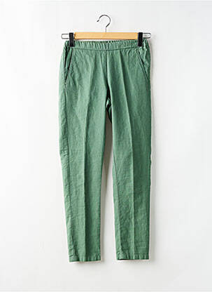 Pantalon 7/8 talie elastică mărime normală verde HARTFORD femeie