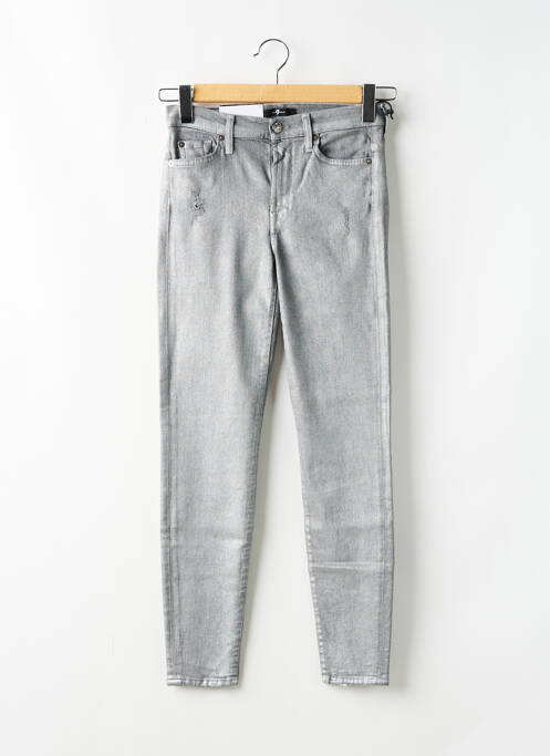 Blugi skinny argintiu FOR ALL MANKIND femeie