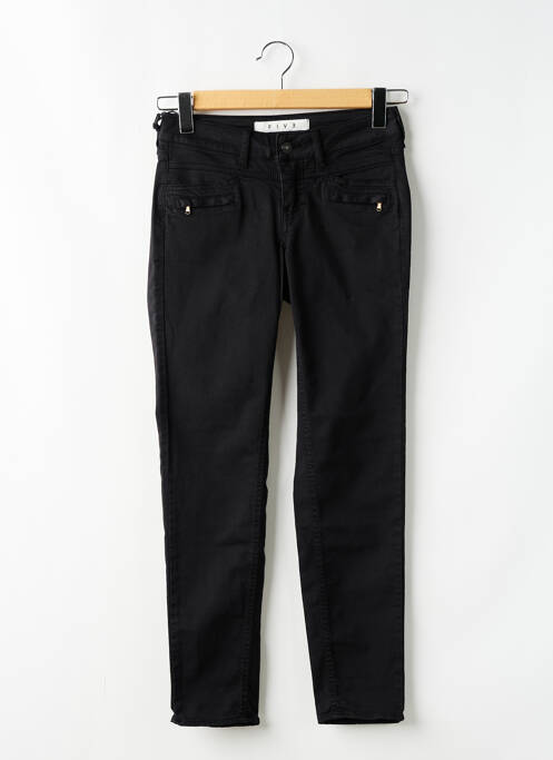 Pantalon slim negru FIVE femeie