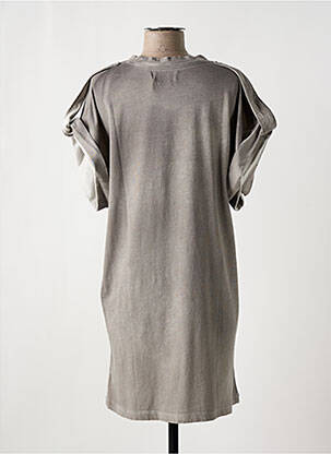 Rochie midi mâneci scurte mâneci scurte gri NOTSHY femeie
