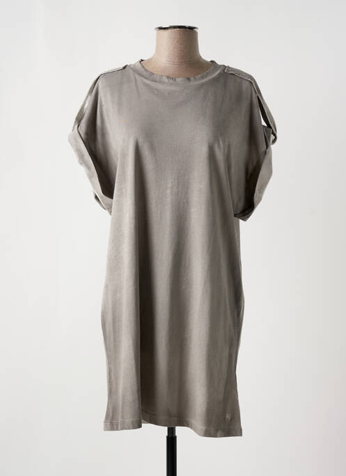 Rochie midi mâneci scurte mâneci scurte gri NOTSHY femme