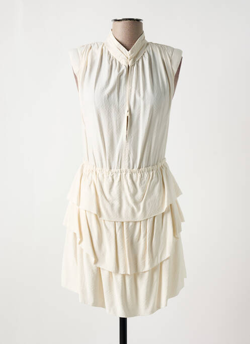 Rochie scurtă bej IRO femeie