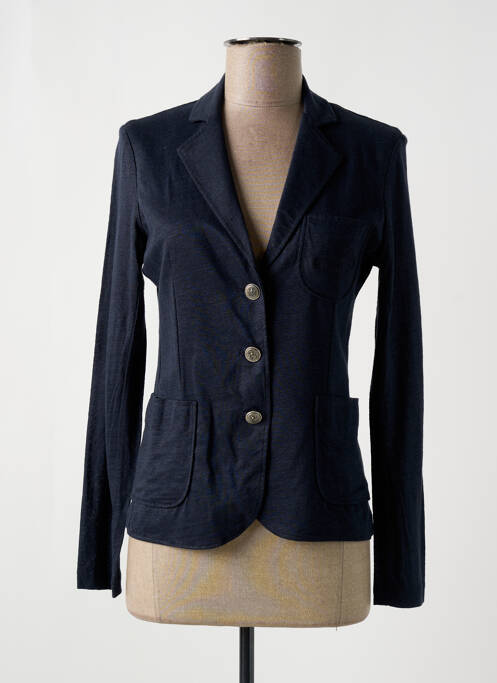 Sacou buzunare albastru MAJESTIC FILATURES femme