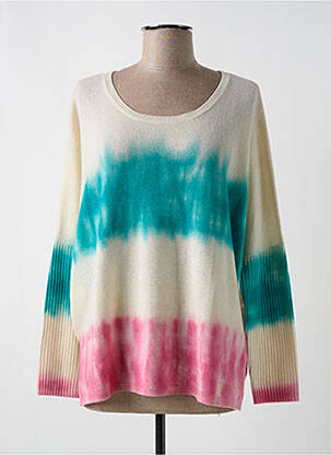 Pulover guler rotund mâneci lungi bej NOTSHY femme