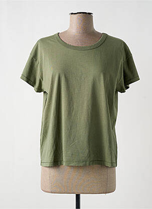 Tricou croială dreaptă mâneci scurte verde ACQUAVERDE femeie