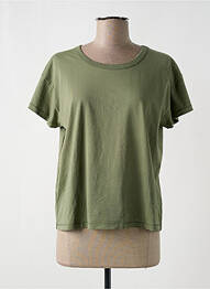 Tricou croială dreaptă mâneci scurte verde ACQUAVERDE femme