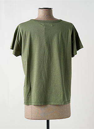 Tricou croială dreaptă mâneci scurte verde ACQUAVERDE femeie
