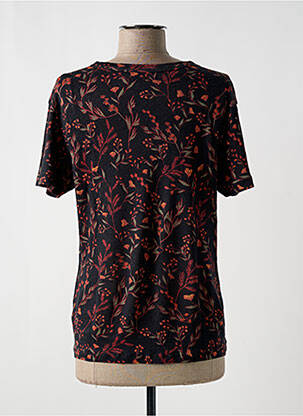Tricou imprimeu fantezie mâneci scurte negru BA&SH femeie