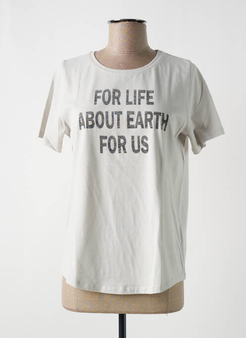 Tricou gri MAJESTIC FILATURES femeie