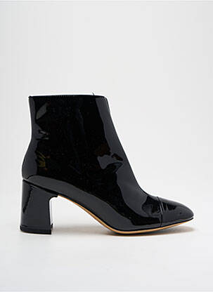 Botine/ghete material neted toc de 4 la 6 cm negru PARALLELE femeie