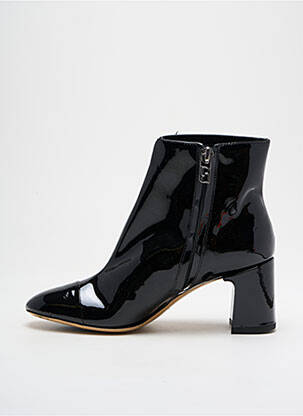 Botine/ghete material neted toc de 4 la 6 cm negru PARALLELE femeie