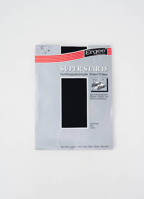 Colanți elasticitate negru ERGEE femme