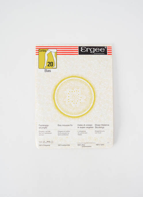 Colanți elasticitate gri ERGEE femme