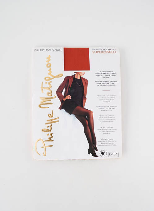 Colanți portocaliu PHILIPPE MATIGNON femeie