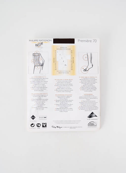 Colanți maro PHILIPPE MATIGNON femeie