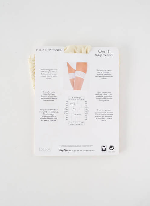 Colanți alb PHILIPPE MATIGNON femeie