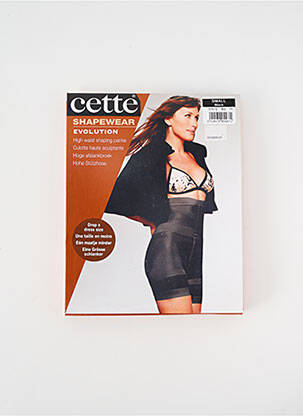 Chilot modelator efect material satinat negru CETTE femeie