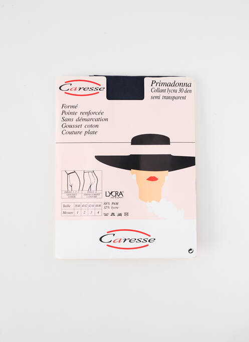 Colanți elasticitate albastru CARESSE femme