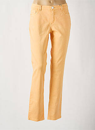Pantalon slim buzunare portocalie STARK femeie