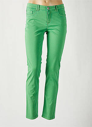 Pantalon slim buzunare verde STARK femeie